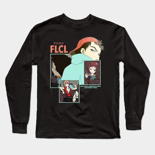 FLCL ''DEAD END'' V1 Long Sleeve T-Shirt by riventis66